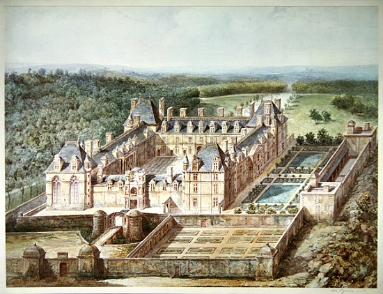 View of the Chateau of Ecouen from Alphonse Lejeune