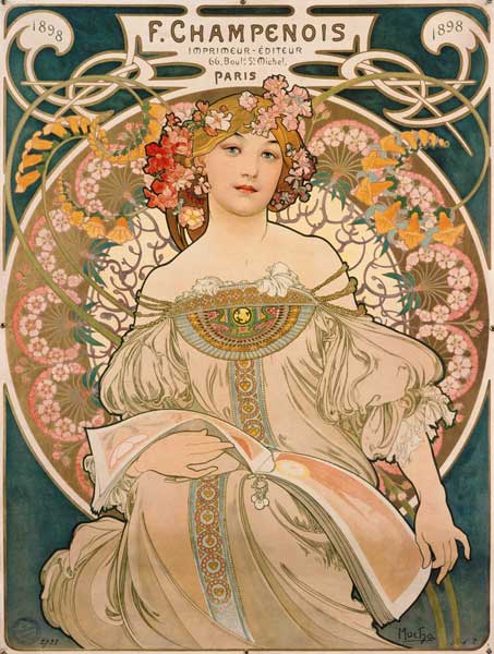 Plakat F. Champenois. from Alphonse Mucha