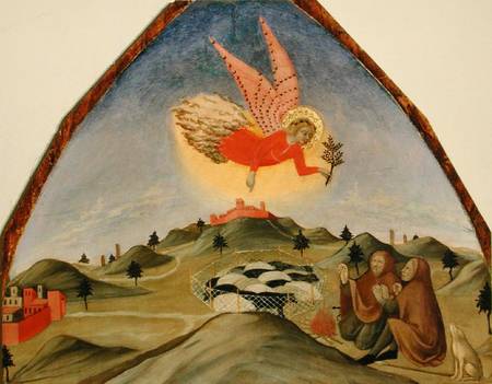 The Annunciation to the Shepherds from also Ansano di Pietro di Mencio Pietro