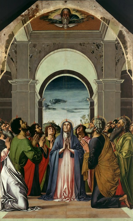 The Descent of the Holy Spirit. Central Panel of Polyptich of the Pentecost from Alvise Vivarini