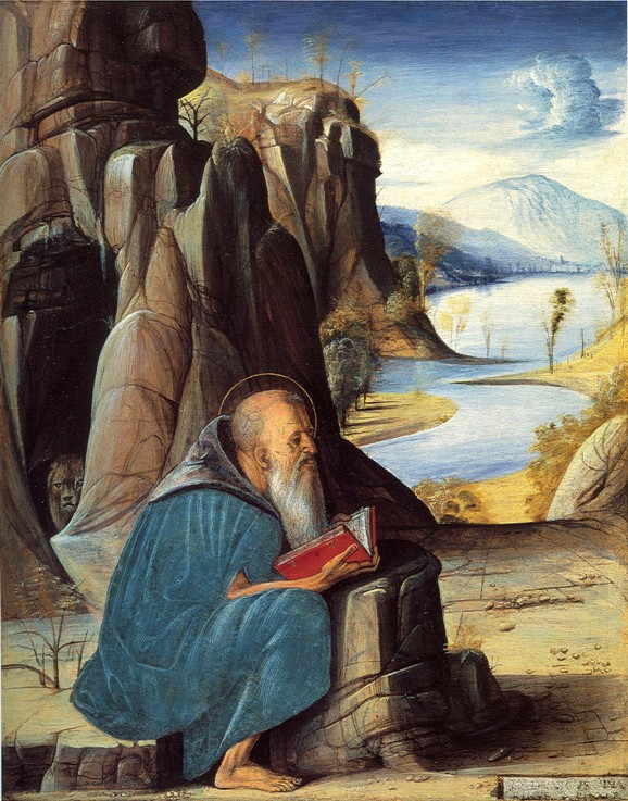 Saint Jerome Reading from Alvise Vivarini