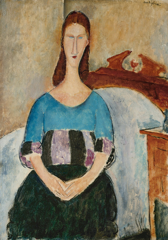 Portrait of Jeanne Hébuterne from Amadeo Modigliani