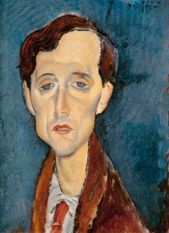 Portrait von Franz Hellens from Amadeo Modigliani