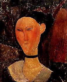Junge Frau mit Velour-Halsband. from Amadeo Modigliani