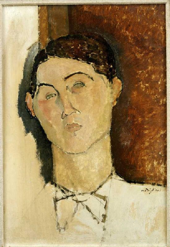 Kopf eines jungen Mannes. from Amadeo Modigliani