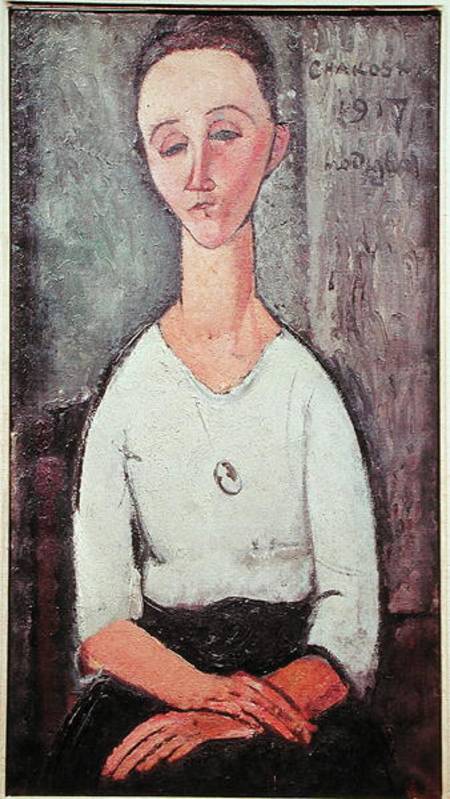 Portrait of Madame Chakowska from Amadeo Modigliani
