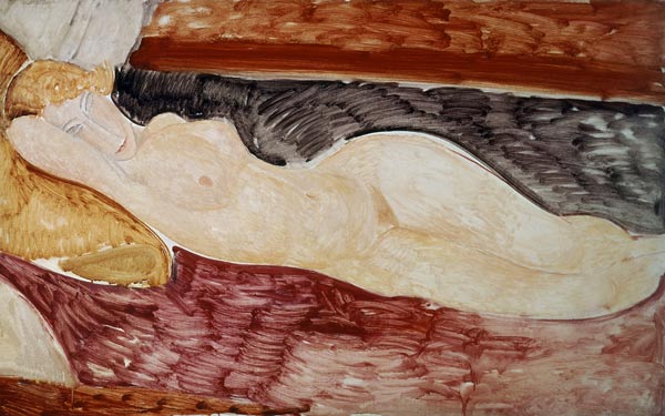 A.Modigliani, Reclining act from Amadeo Modigliani