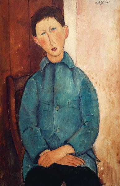 Modigliani / Boy in Blue Jacket / 1918