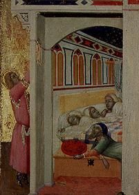 Die Mildtätigkeit des hl. Nikolaus von Bari. from Ambrogio Lorenzetti