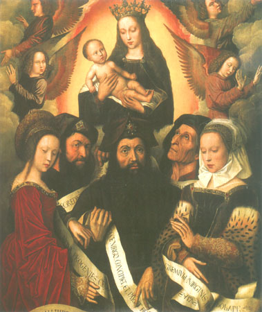 Verherrlichung der Jungfrau Maria mit Propheten und Sibyllen from Ambrosius Benson