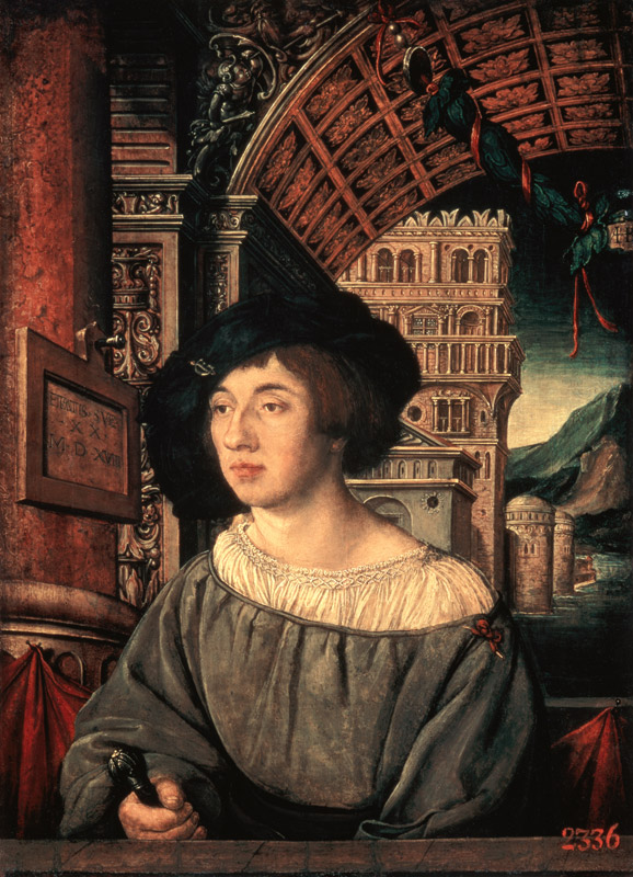 Portrait of a man from Ambrosius Holbein