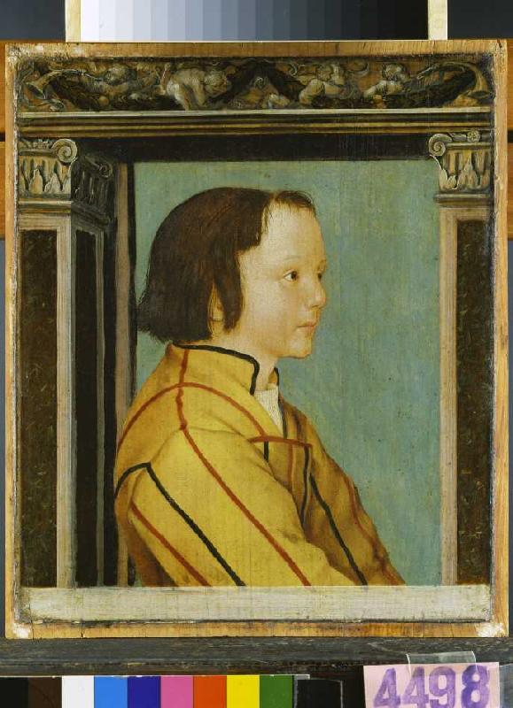 Bildnis eines Knaben mit braunem Haar from Ambrosius Holbein