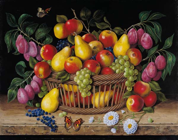 Apples, pears. grapes and plums from  Amelia  Kleiser
