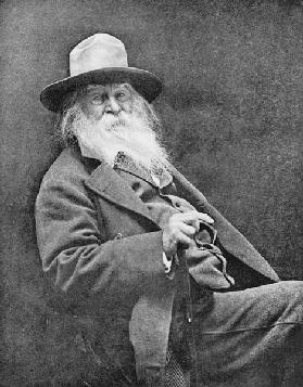 Walt Whitman (1819-91) (b/w photo) 
