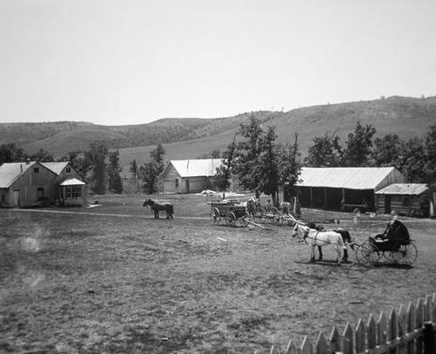 The Haylie Ranch, Crook County, Wyoming, c.1890 (b/w photo) from American Photographer, (19th century)