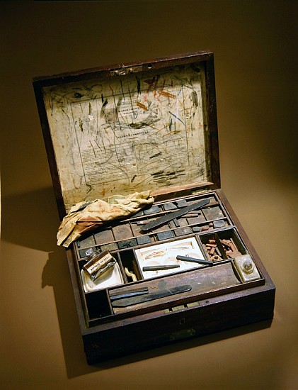 Paintbox of John James Audubon (1785-1851) from American School