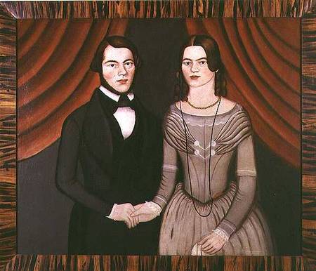 Portrait of Newly-weds from American School