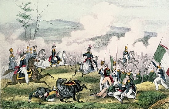 The Battle of Palo Alto, California, 8th May 1846 from American School