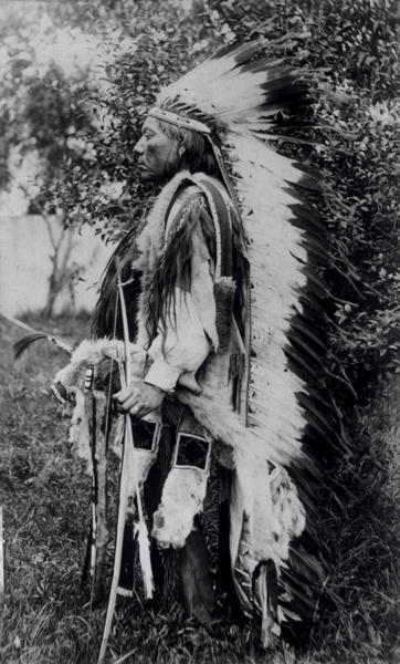 White Wolf, a Comanche Chief, c.1891-98 (b/w photo)  from American School