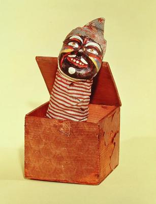 Jack-in-the-box, c.1870-1900 (mixed media) from American School, (19th century)
