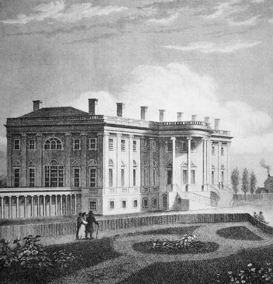 View of the White House, c.1800 (engraving) from American School, (19th century)