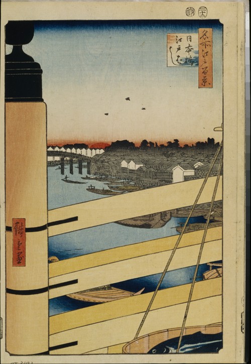 Nihonbashi and Edobashi Bridges (One Hundred Famous Views of Edo) from Ando oder Utagawa Hiroshige