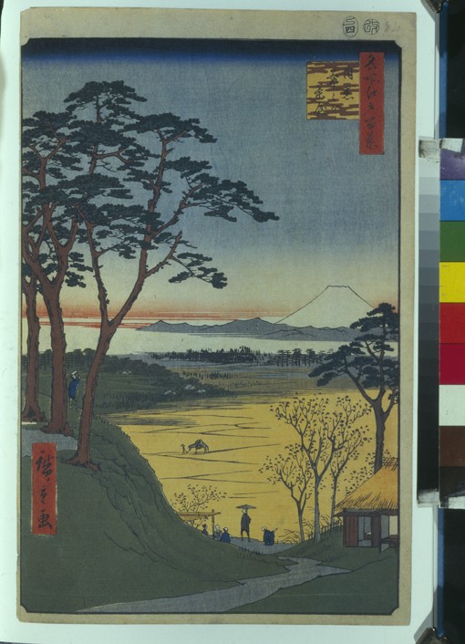 Grandpa's Teahouse in Meguro (One Hundred Famous Views of Edo) from Ando oder Utagawa Hiroshige