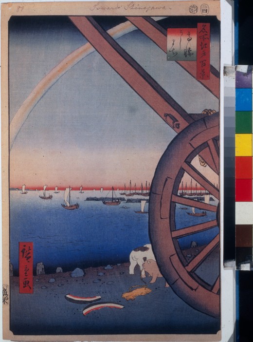 Ushimachi, Takanawa (One Hundred Famous Views of Edo) from Ando oder Utagawa Hiroshige