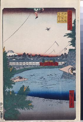 Hibiya and Soto-Sakurada from Yamashita-cho (One Hundred Famous Views of Edo)
