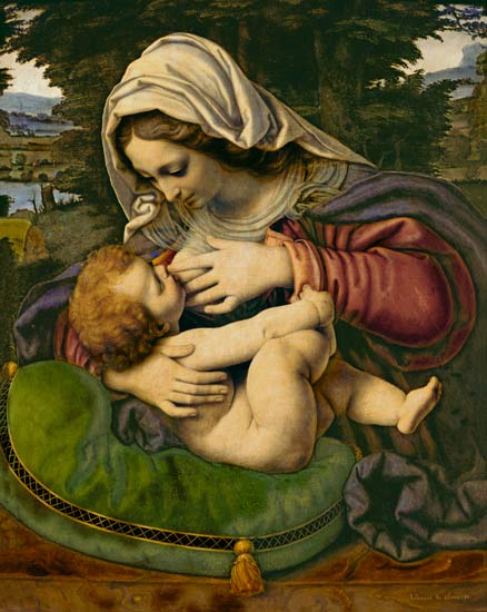 Die Madonna mit dem grünen Kissen from Andrea de Solario