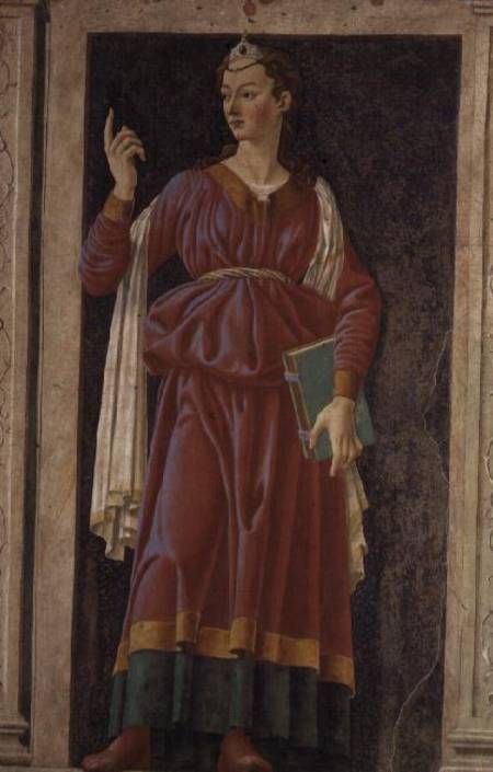 The Cuman Sibyl, from the Villa Carducci series of famous men and women from Andrea del Castagno