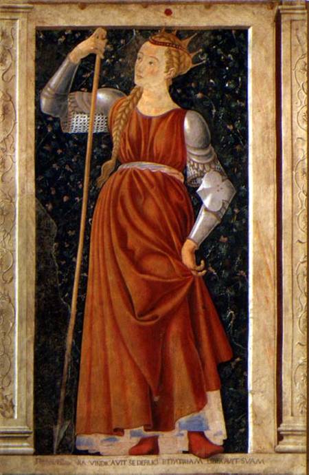 Queen Tomyris, from the Villa Carducci series of famous men and women from Andrea del Castagno