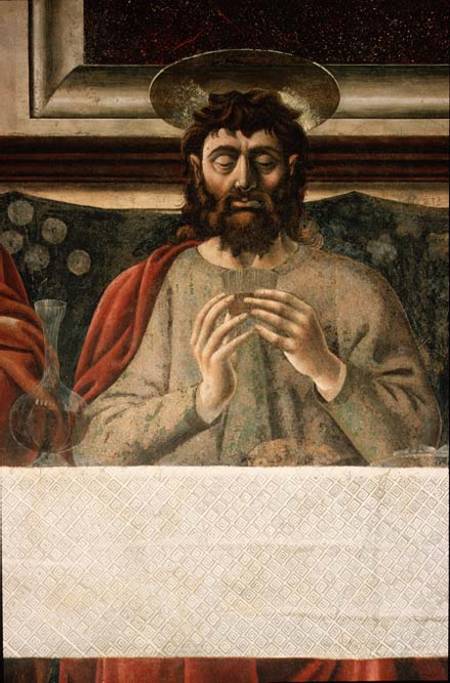 The Last Supper, detail of St. James the Greater from Andrea del Castagno