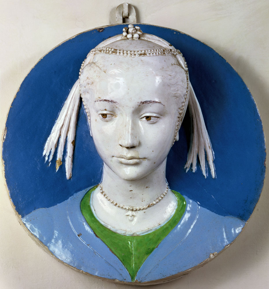 Relief of the head of a lady from Andrea Della Robbia