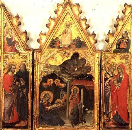 The Annunciation, Nativity and Resurrection from Andrea di Bartolo