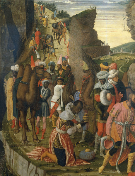Adoration of the Magi, detail from Andrea Mantegna