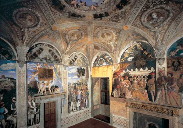 Camera degli Sposi, Frescos from Andrea Mantegna