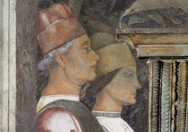 Camera d.Sposi, Courtiers from Andrea Mantegna
