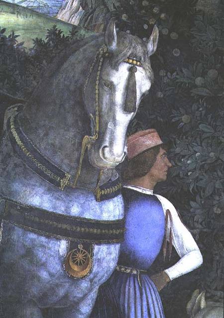 Horse and groom, from the Camera degli Sposi or Camera Picta from Andrea Mantegna