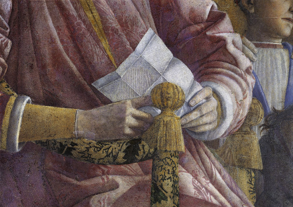 Ludovico Gonzaga, Hands from Andrea Mantegna