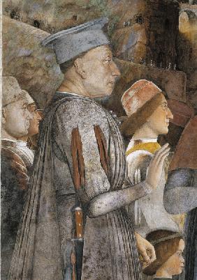 Ludovico Gonzaga, Det., Fresco A.Mantegna