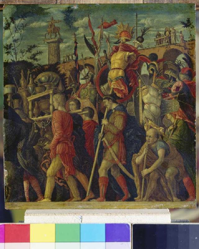 Triumphzug Caesars. (Kopie nach Gioc. Dondi) Bild VI. from Andrea Mantegna