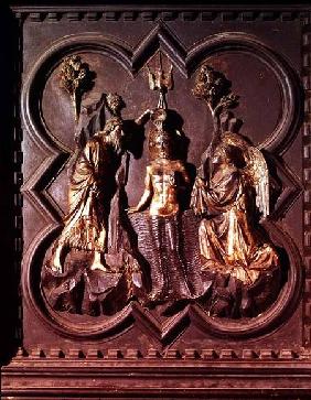 The Baptism of Christ, panel from the south doors of the Baptistry depicting scenes from the life of