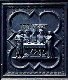 The Dance of Salome, fifteenth panel of the South Doors of the Baptistery of San Giovanni