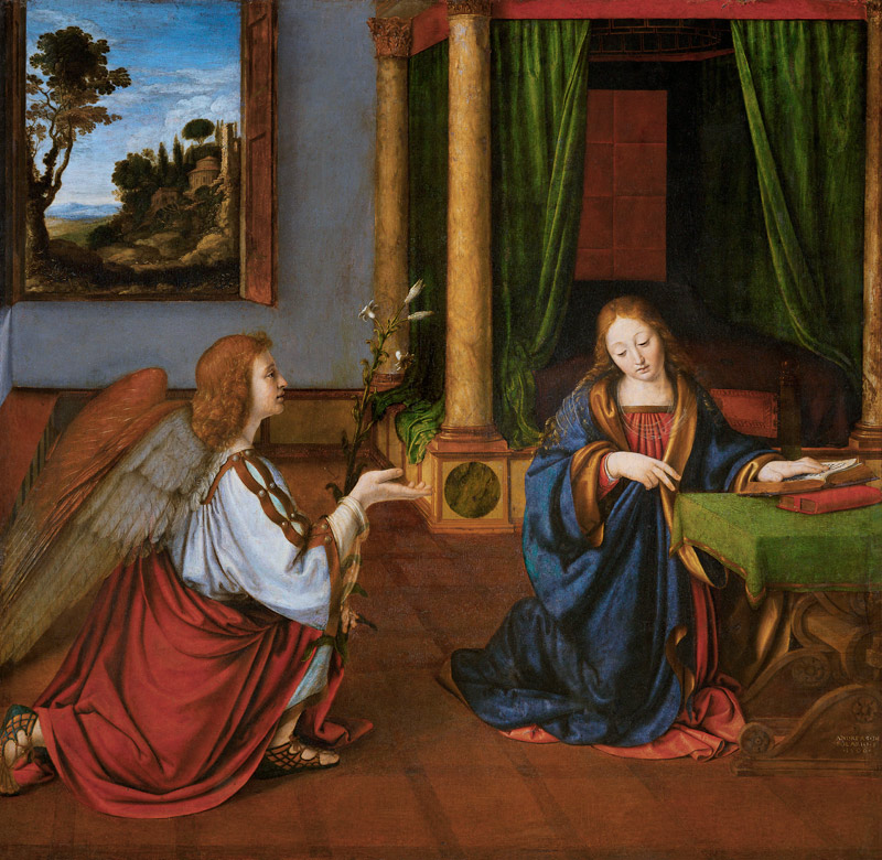 The Annunciation from Andrea Solario