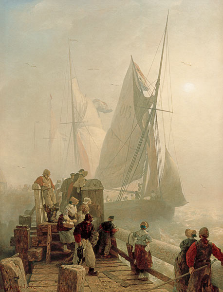 Einlaufende Schiffe from Andreas Achenbach