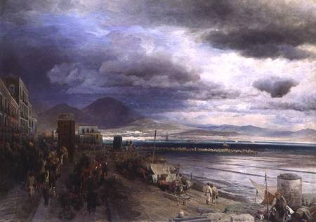The Coast of Naples from Andreas Achenbach