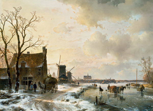 Winter scene from Andreas Schelfhout