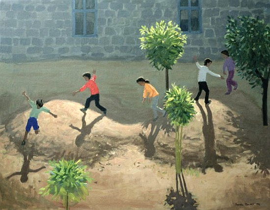 Playground, Lesbos, 1996 (oil on canvas)  from Andrew  Macara