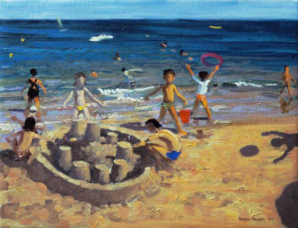 Sandcastle, France, 1999 (oil on canvas)  from Andrew  Macara